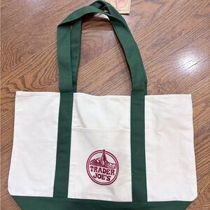 Trader Joe's Canvas green Tote Bag in stock